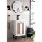 James Martin Vanities Chianti 20in Single Vanity, Glossy White, Matte Black, w/ White Glossy Composite Stone Top E303V20GWMBKWG - alternate 2
